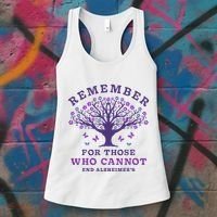 Remember For Those Who Cannot AlzheimerS Awareness Dementia Women's Tank Top thumb 3
