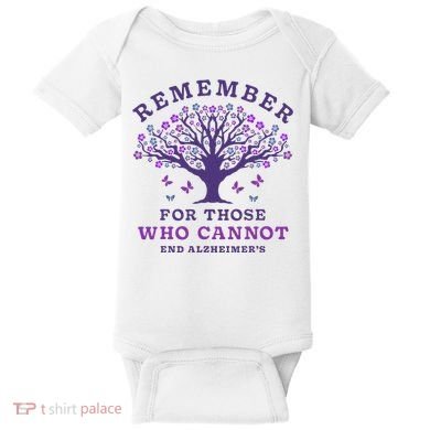 Remember For Those Who Cannot AlzheimerS Awareness Dementia Baby Bodysuit