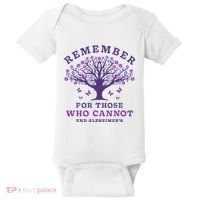 Remember For Those Who Cannot AlzheimerS Awareness Dementia Baby Bodysuit thumb 0