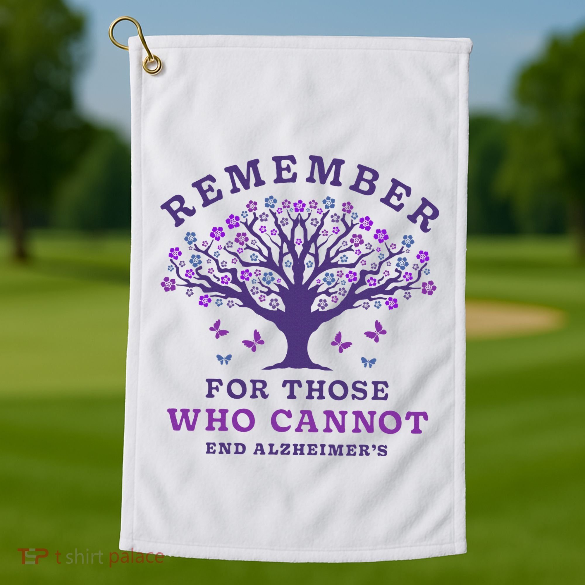 Remember For Those Who Cannot AlzheimerS Awareness Dementia Golf Towel