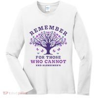 Remember For Those Who Cannot AlzheimerS Awareness Dementia Women's Long Sleeve Shirt thumb 0