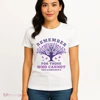 Remember For Those Who Cannot AlzheimerS Awareness Dementia Women's T-Shirt thumb 4