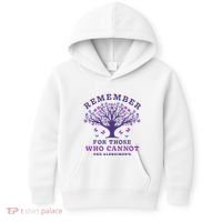 Remember For Those Who Cannot AlzheimerS Awareness Dementia Kids Hoodie thumb 0