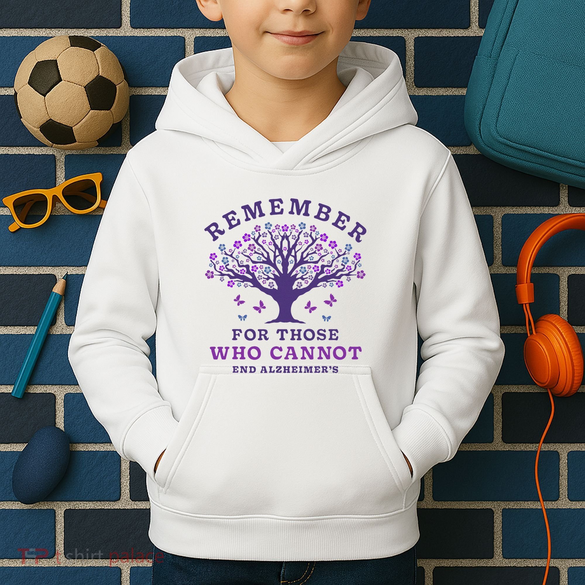 Remember For Those Who Cannot AlzheimerS Awareness Dementia Kids Hoodie