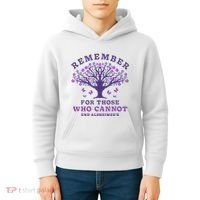 Remember For Those Who Cannot AlzheimerS Awareness Dementia Kids Hoodie thumb 4