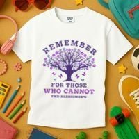 Remember For Those Who Cannot AlzheimerS Awareness Dementia Kids T-Shirt thumb 3