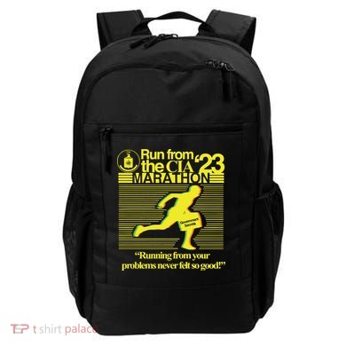 Run From The Cia 23 Marathon Running From Your Problems Never Felt So Good Backpack