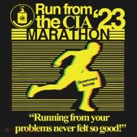 Run From The Cia 23 Marathon Running From Your Problems Never Felt So Good Backpack thumb 2