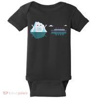 Retro Funny Titanic 1912 Cruise Ship Titanic Baby Bodysuit thumb 0
