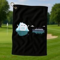 Retro Funny Titanic 1912 Cruise Ship Titanic Golf Towel thumb 1
