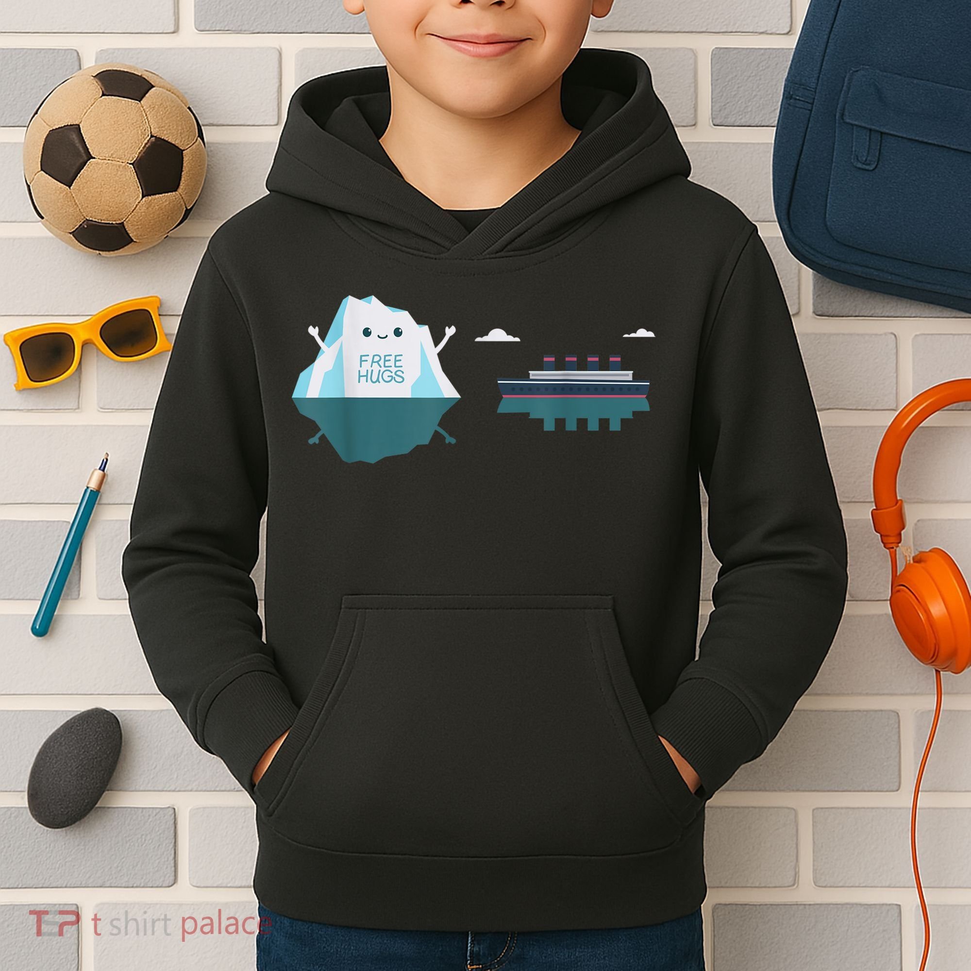 Retro Funny Titanic 1912 Cruise Ship Titanic Kids Hoodie