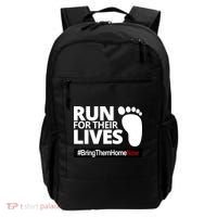 Run For Their Lives Bring Them Home Now Awareness Backpack thumb 0