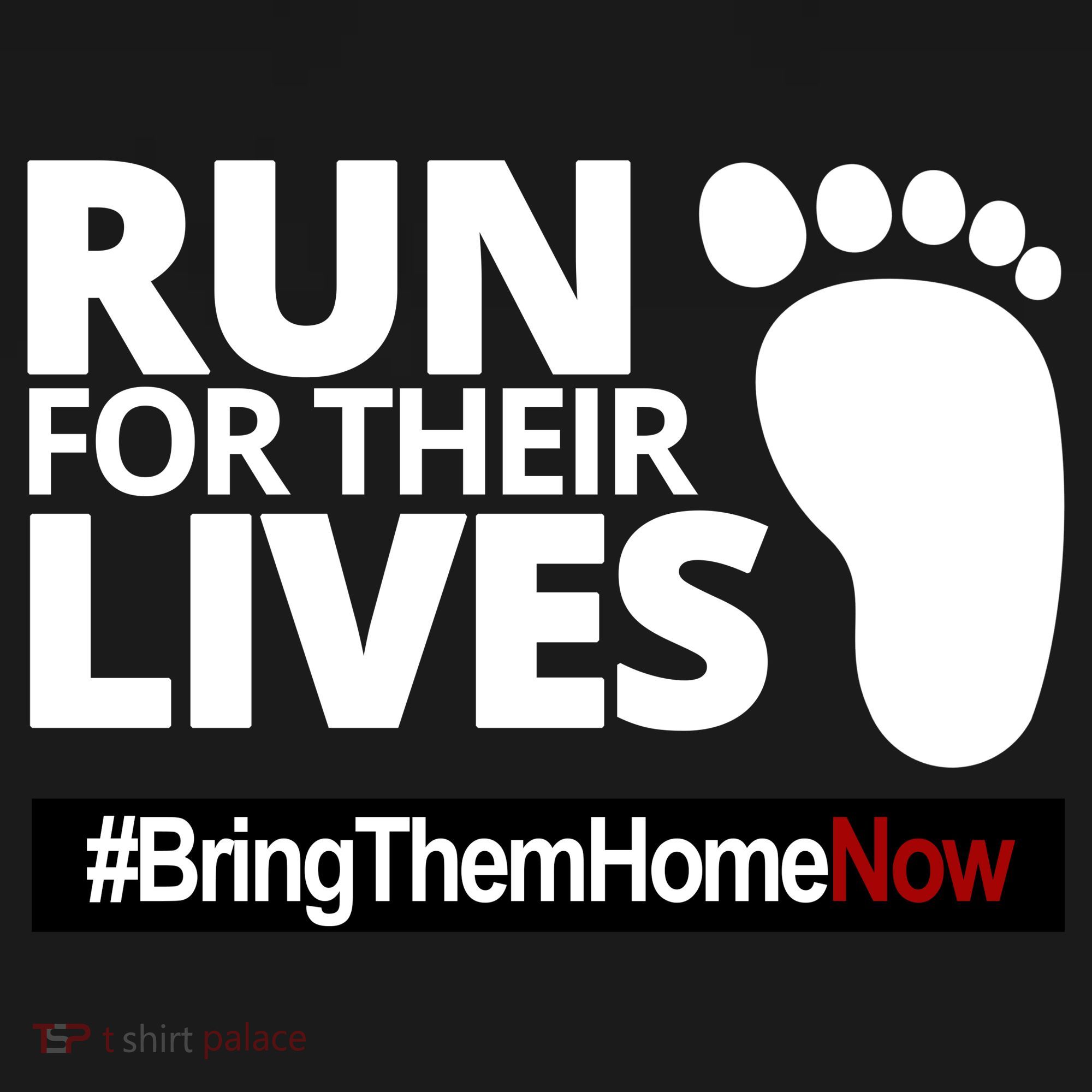 Run For Their Lives Bring Them Home Now Awareness Coaster