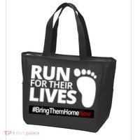 Run For Their Lives Bring Them Home Now Awareness Tote Bag thumb 3