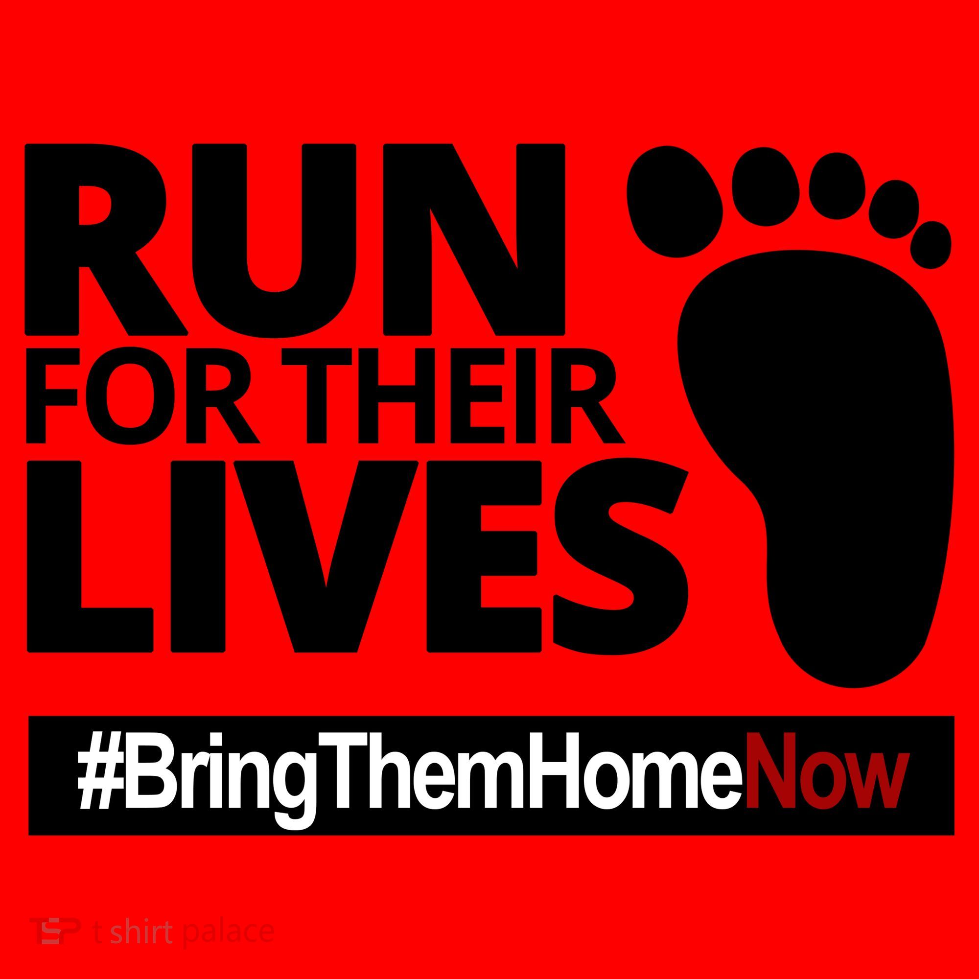 Run For Their Lives Bring Them Home Now Awareness Santa Hat