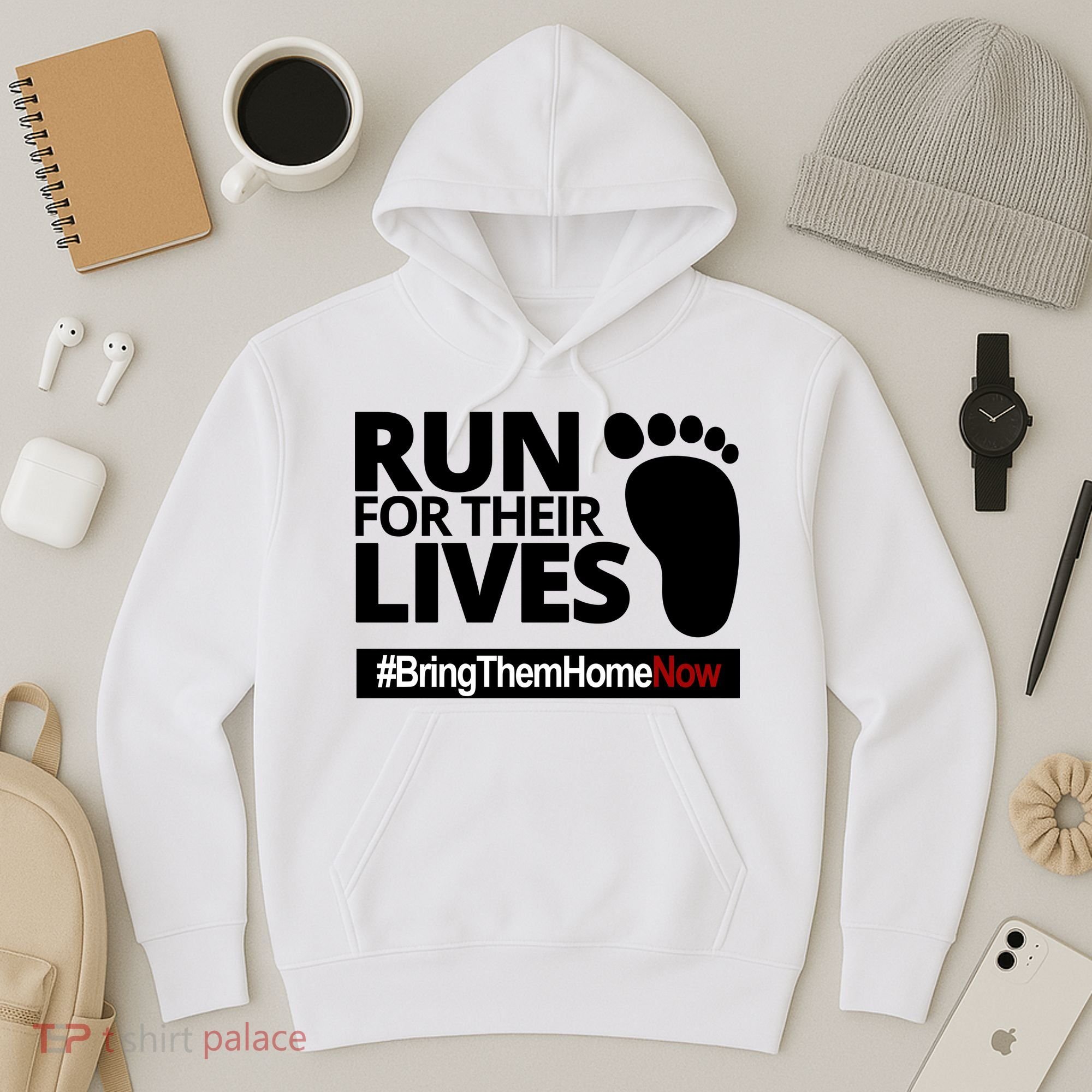 Run For Their Lives Bring Them Home Now Awareness Hoodie