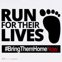 Run For Their Lives Bring Them Home Now Awareness Long Sleeve Shirt thumb 2