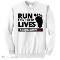 Run For Their Lives Bring Them Home Now Awareness Sweatshirt thumb 0