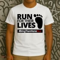 Run For Their Lives Bring Them Home Now Awareness T-Shirt thumb 3