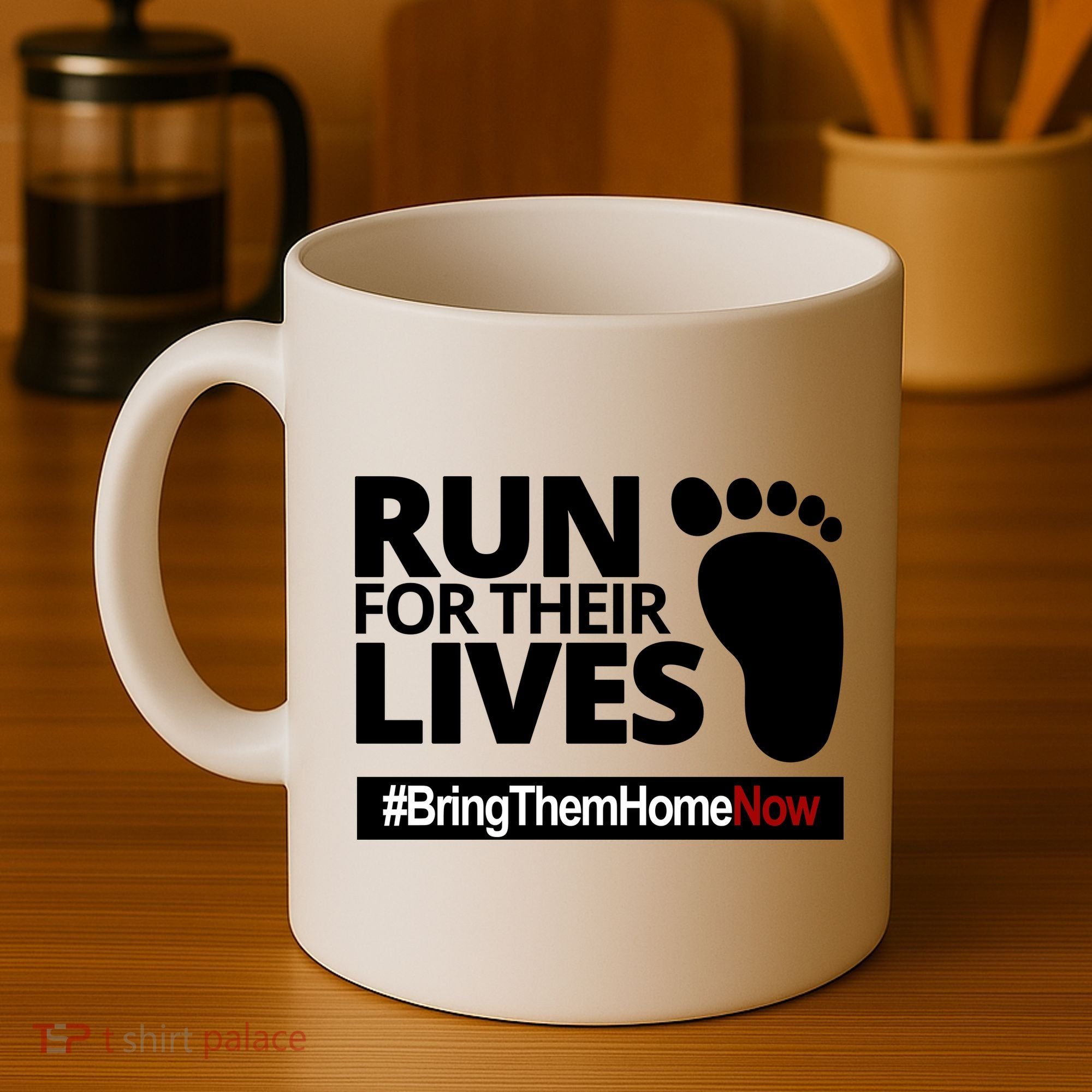 Run For Their Lives Bring Them Home Now Awareness Coffee Mug