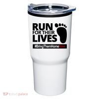 Run For Their Lives Bring Them Home Now Awareness Tumbler thumb 0
