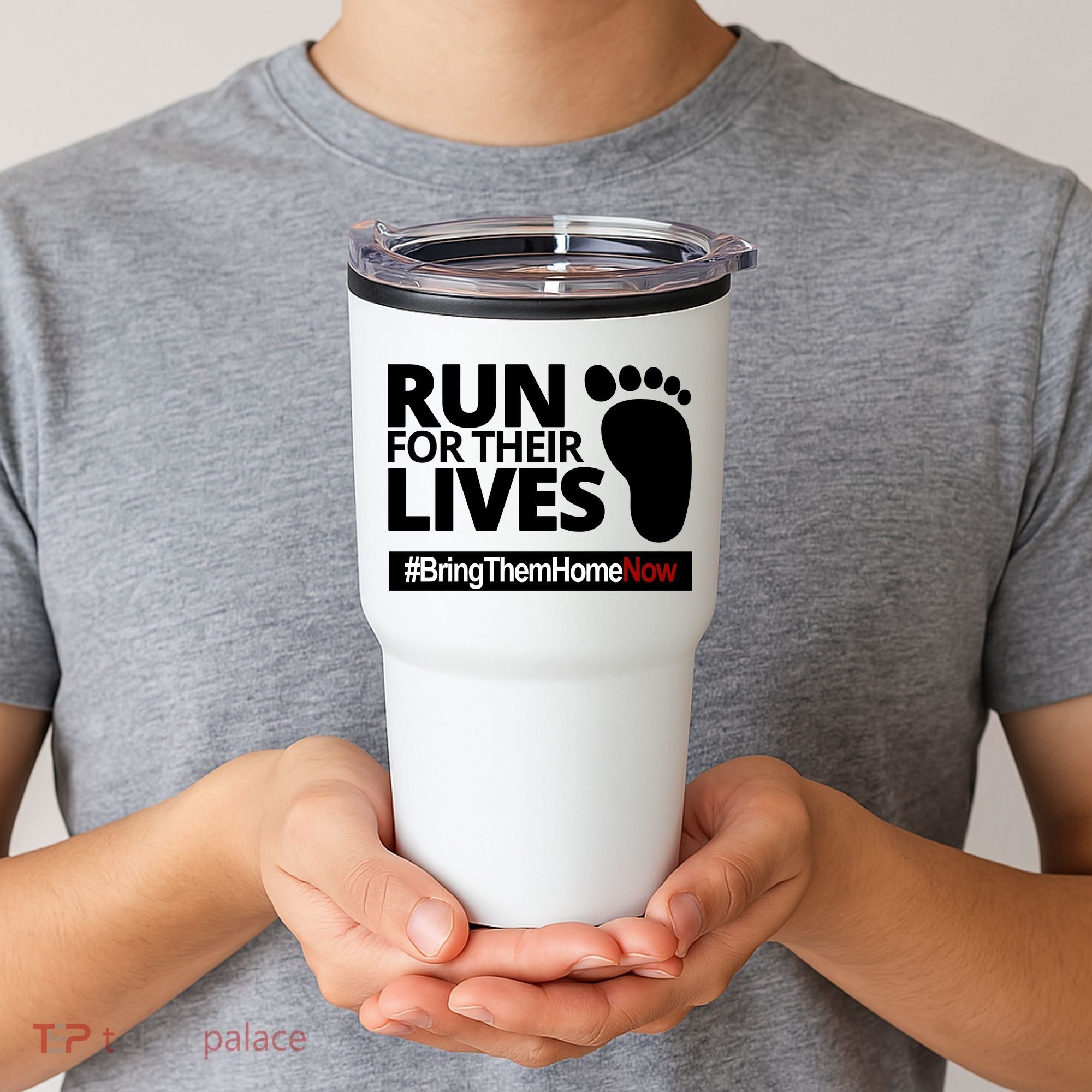 Run For Their Lives Bring Them Home Now Awareness Tumbler