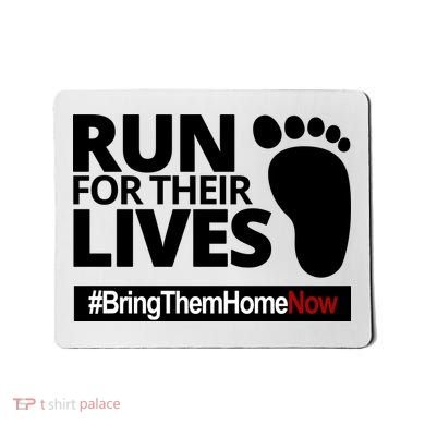 Run For Their Lives Bring Them Home Now Awareness Mousepad