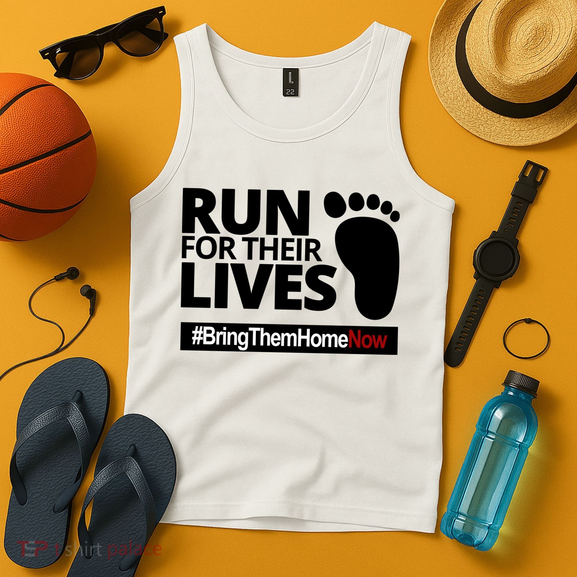 Run For Their Lives Bring Them Home Now Awareness Tank Top