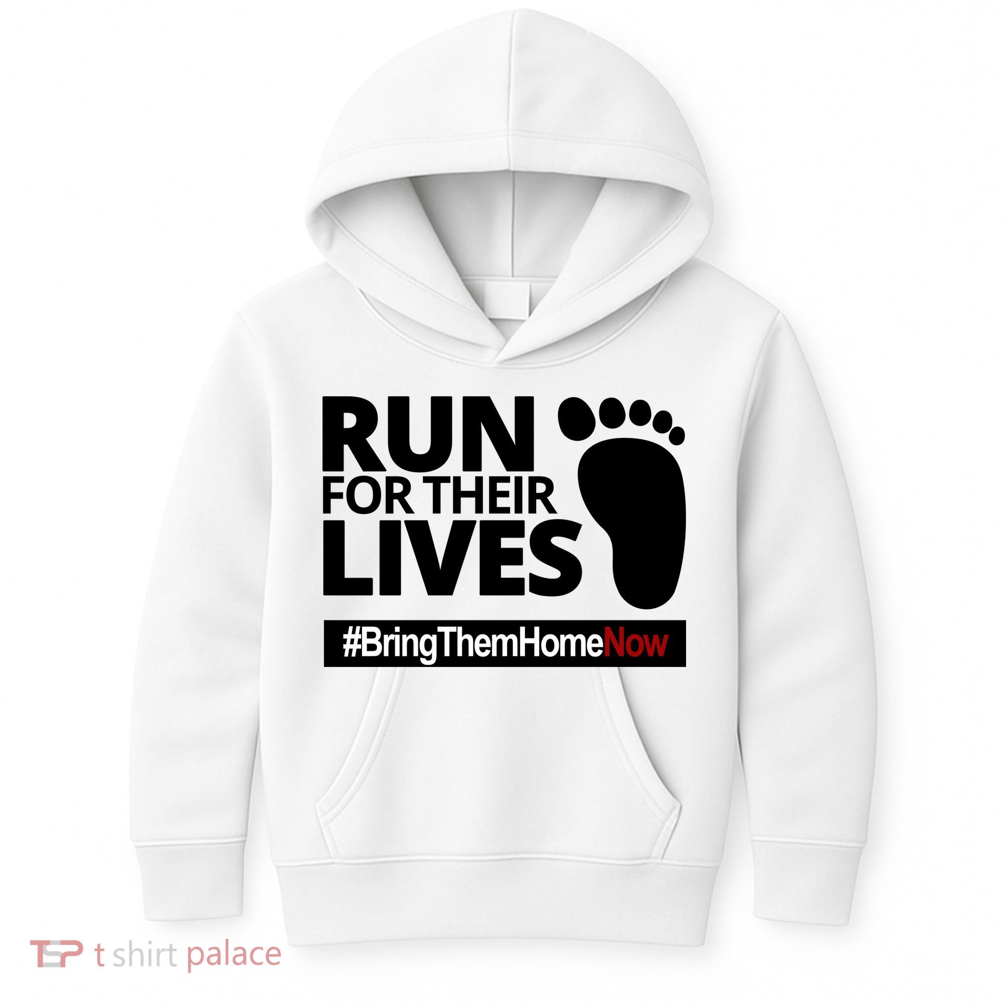 Run For Their Lives Bring Them Home Now Awareness Kids Hoodie