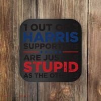 Retro Funny Trump 1 Out Of 3 Kamala Harris Supporters Coaster thumb 0
