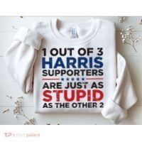 Retro Funny Trump 1 Out Of 3 Kamala Harris Supporters Sweatshirt thumb 2