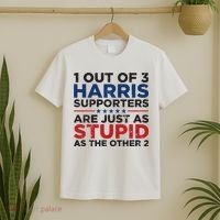 Retro Funny Trump 1 Out Of 3 Kamala Harris Supporters T-Shirt thumb 2