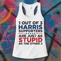 Retro Funny Trump 1 Out Of 3 Kamala Harris Supporters Women's Tank Top thumb 3