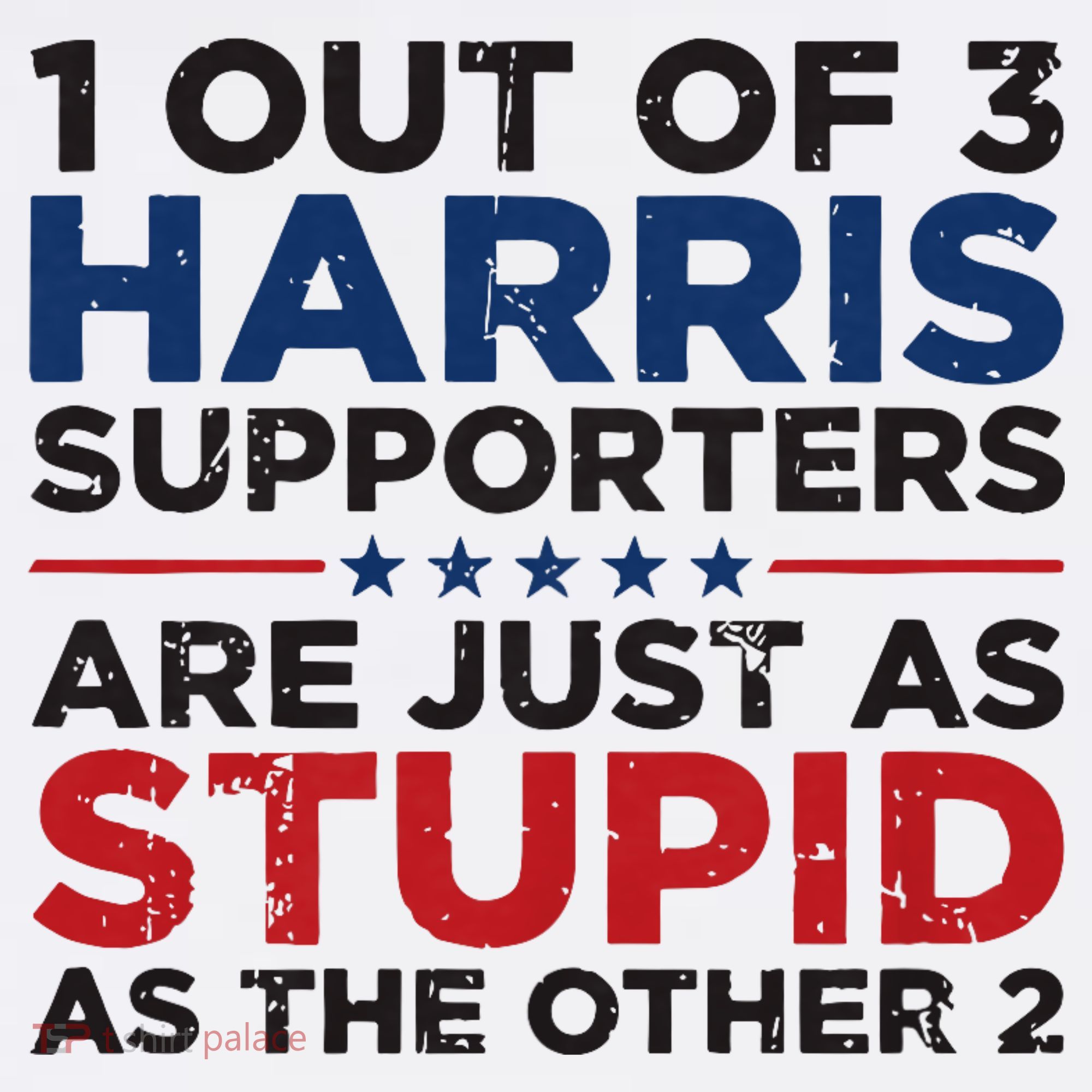 Retro Funny Trump 1 Out Of 3 Kamala Harris Supporters Golf Towel