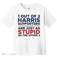 Retro Funny Trump 1 Out Of 3 Kamala Harris Supporters Toddler T-Shirt thumb 0