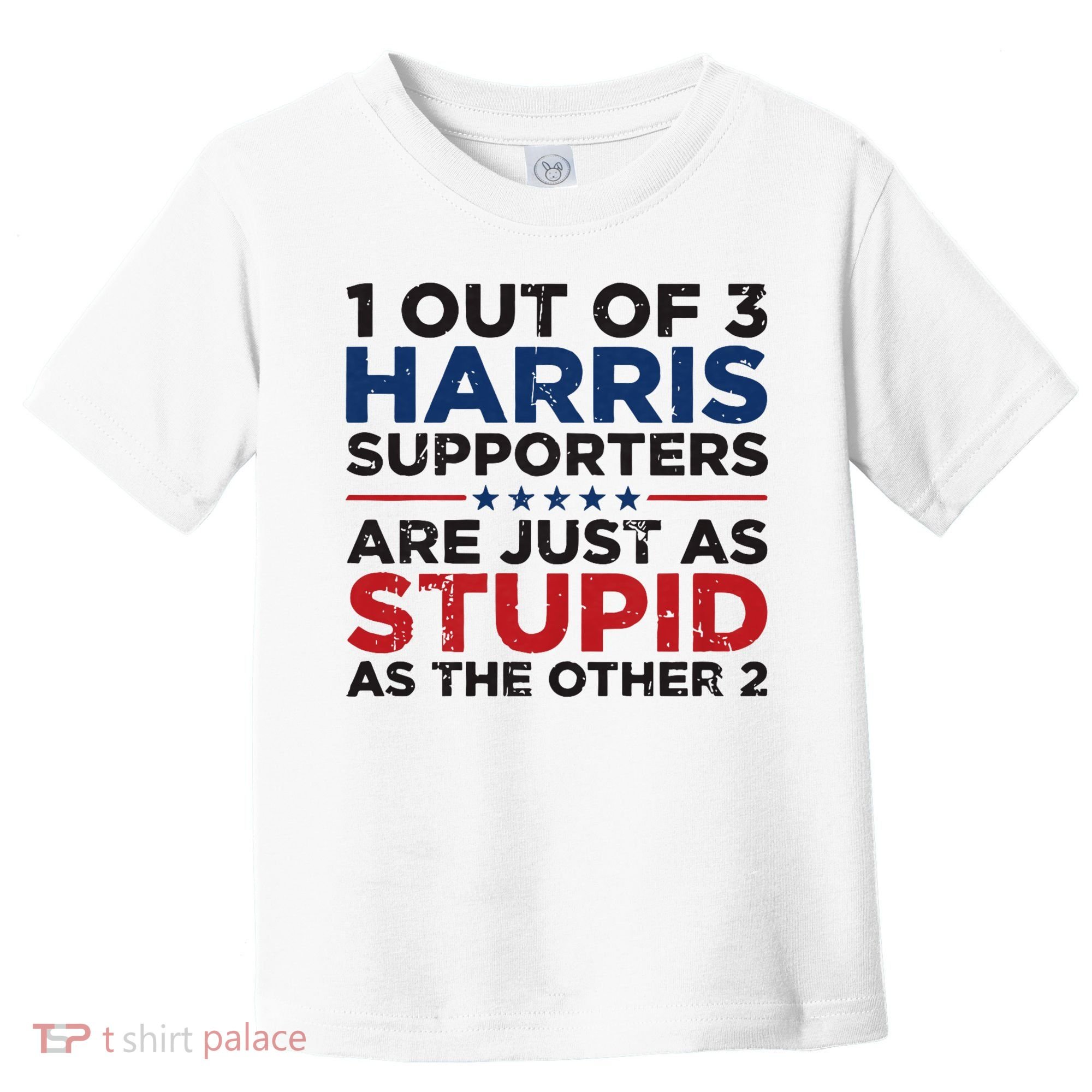 Retro Funny Trump 1 Out Of 3 Kamala Harris Supporters Toddler T-Shirt
