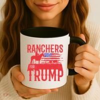 Ranchers For Trump Conservative Republican Support President Gift Coffee Mug thumb 3