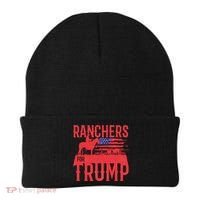 Ranchers For Trump Conservative Republican Support President Gift Beanie thumb 0