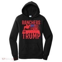 Ranchers For Trump Conservative Republican Support President Gift Women's Hoodie thumb 0