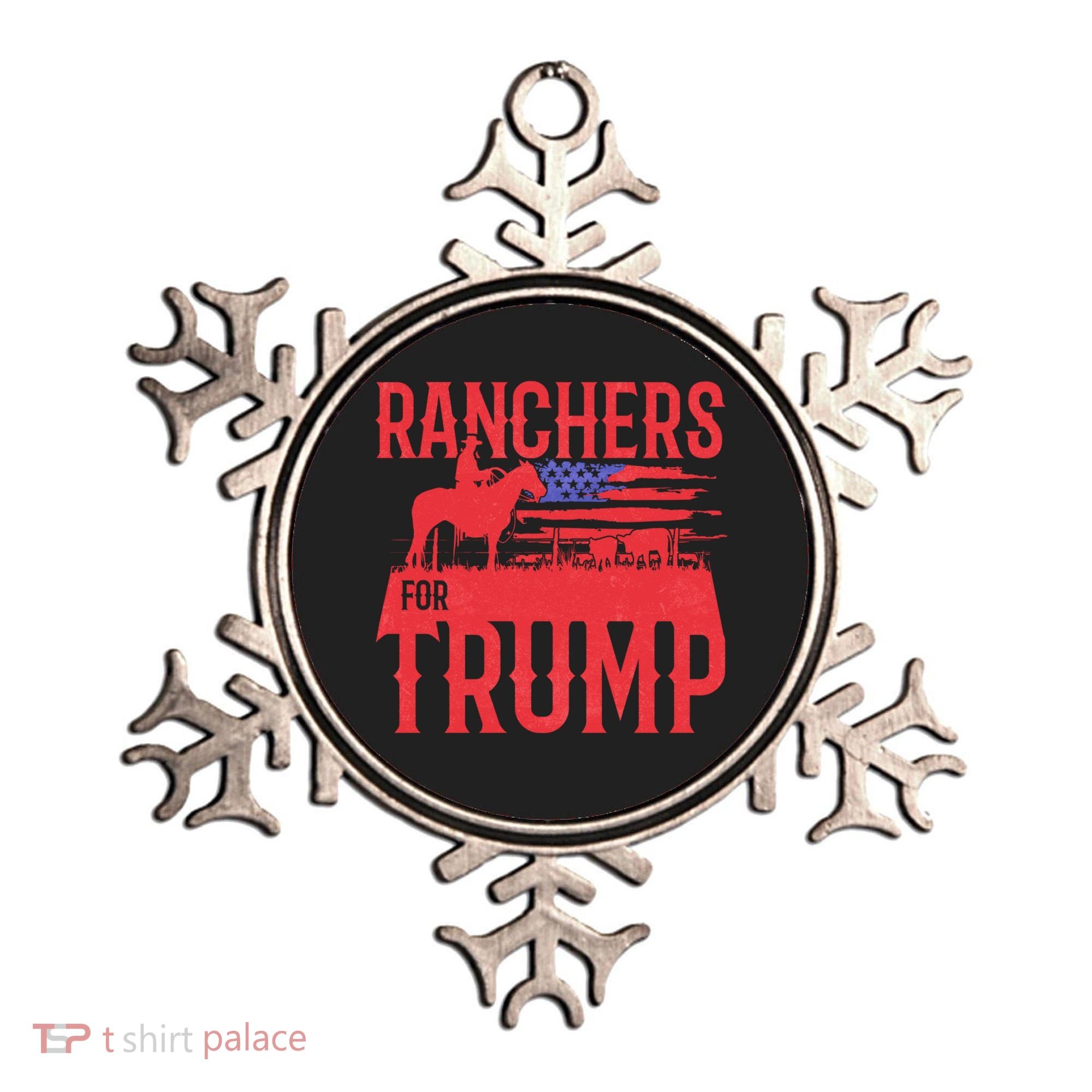Ranchers For Trump Conservative Republican Support President Gift Ornament