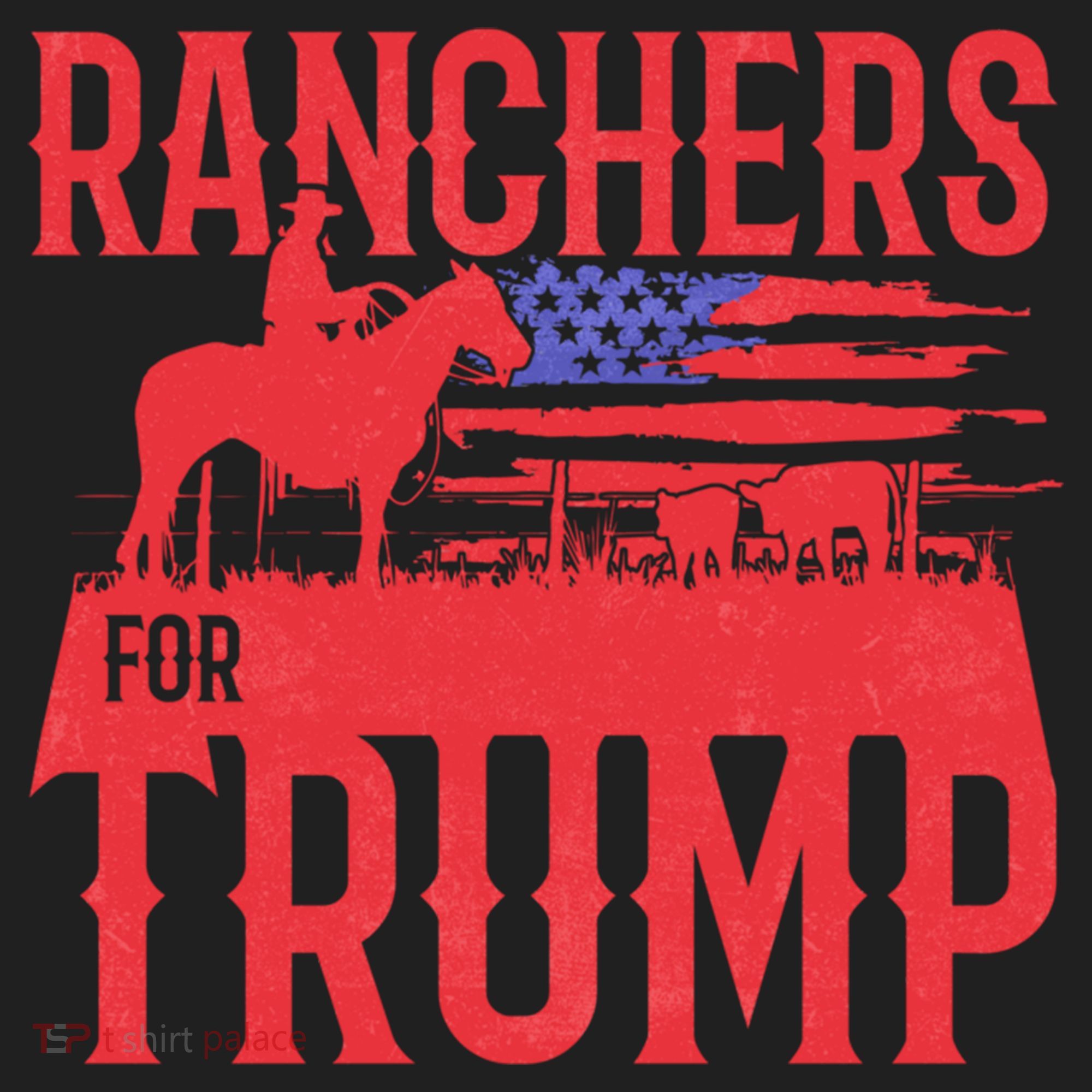 Ranchers For Trump Conservative Republican Support President Gift Golf Towel