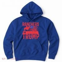 Ranchers For Trump Conservative Republican Support President Gift Hoodie thumb 0