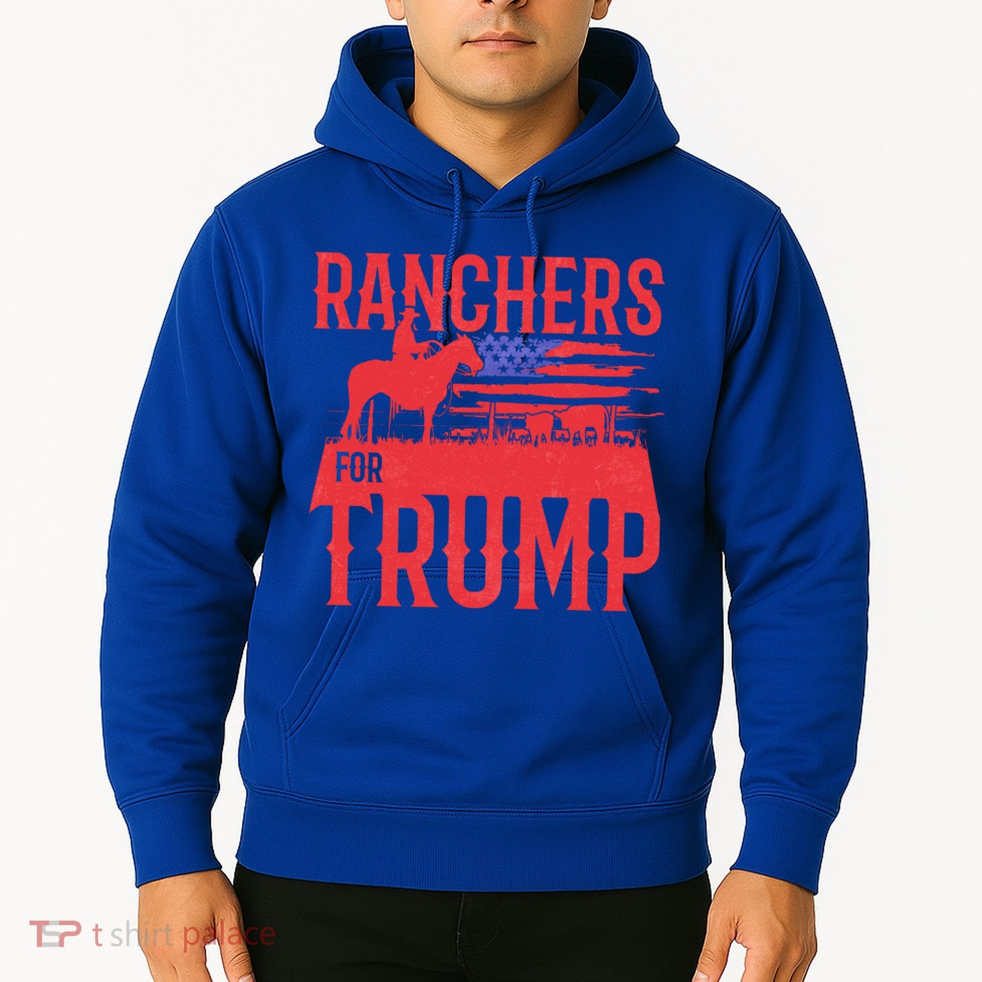 Ranchers For Trump Conservative Republican Support President Gift Hoodie