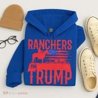 Ranchers For Trump Conservative Republican Support President Gift Hoodie thumb 4