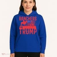 Ranchers For Trump Conservative Republican Support President Gift Hoodie thumb 5