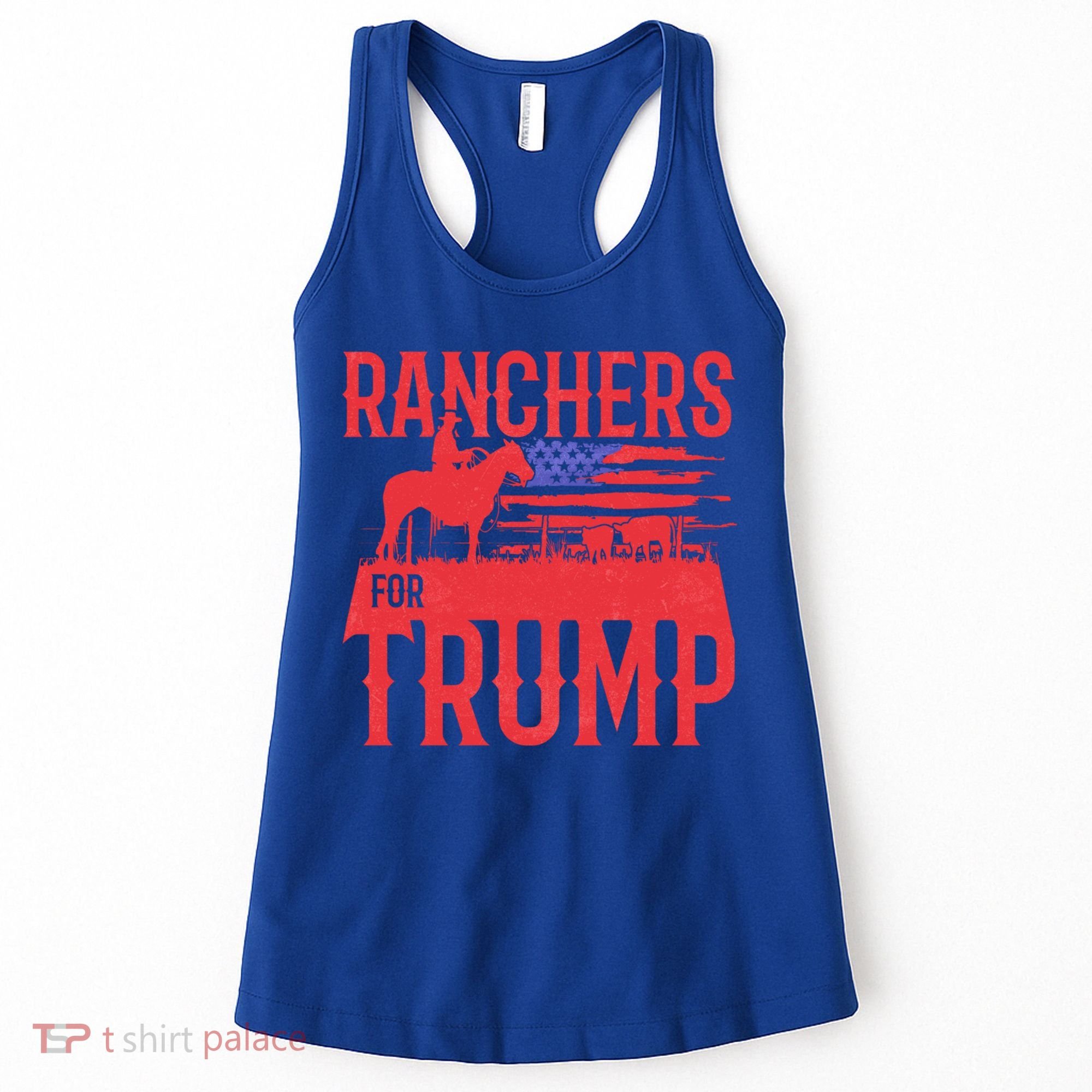 Ranchers For Trump Conservative Republican Support President Gift Women's Tank Top
