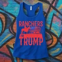 Ranchers For Trump Conservative Republican Support President Gift Women's Tank Top thumb 3
