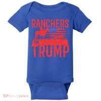 Ranchers For Trump Conservative Republican Support President Gift Baby Bodysuit thumb 0