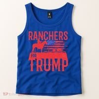 Ranchers For Trump Conservative Republican Support President Gift Tank Top thumb 2
