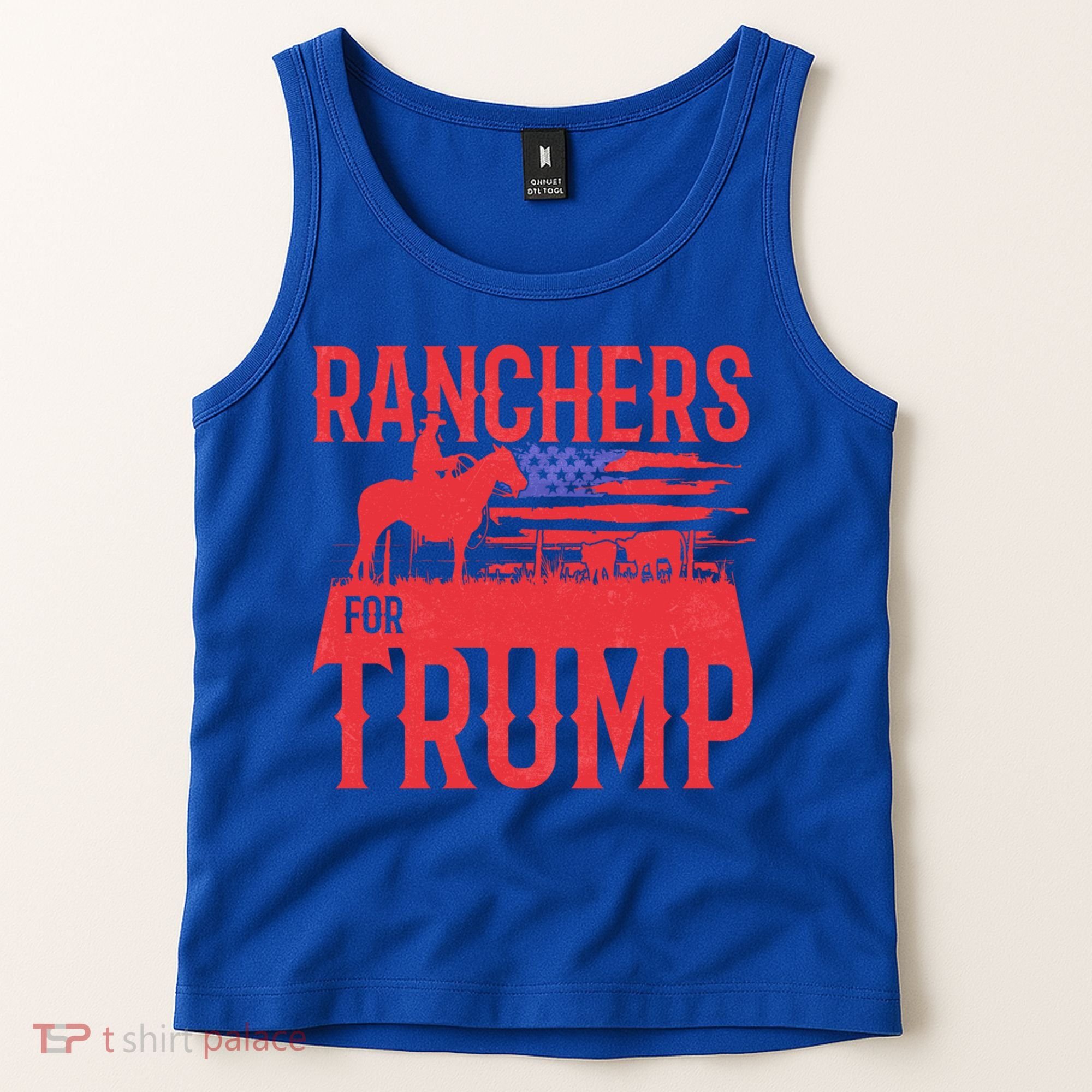 Ranchers For Trump Conservative Republican Support President Gift Tank Top